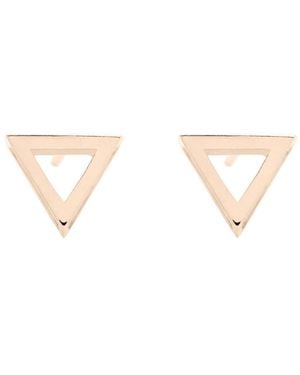 Sheida Farrokhi Triangle Stud Earrings - Pink