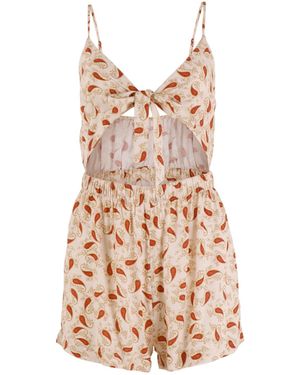 Morrato Bali Neutrals Clarissa Playsuit Ellie Ivory - Pink