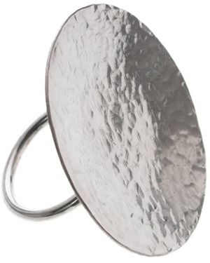 Silver Moon Sterling Ring - Grey