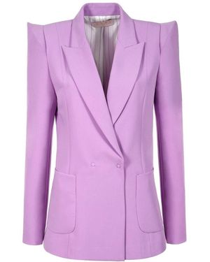 AGGI by HALEWSKI Samantha Crocus Blazer - Purple
