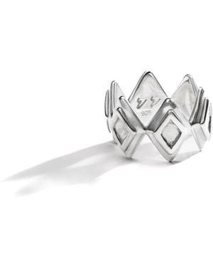 Rain Jewelry Large Honours Ring - White