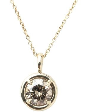 Rahul's Jewels 1.00 Carat Genuine Diamond Round Solstice Pendant - Metallic