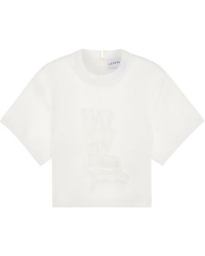 Lendrop Studios Acacia Organza T-Shirt - White