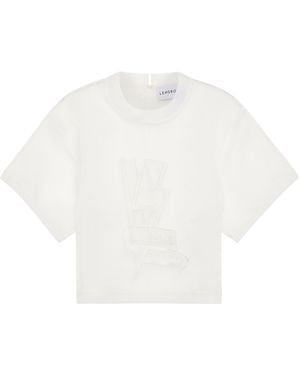 Lendrop Studios Acacia Organza T-Shirt - White