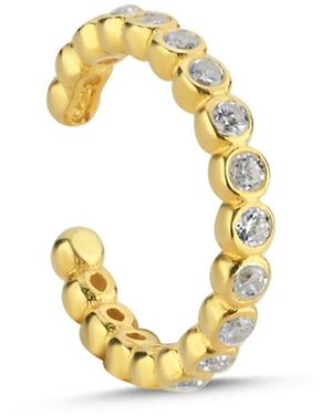 LINYA JEWELLERY Mini Cartilage Earring Row Stone - Metallic