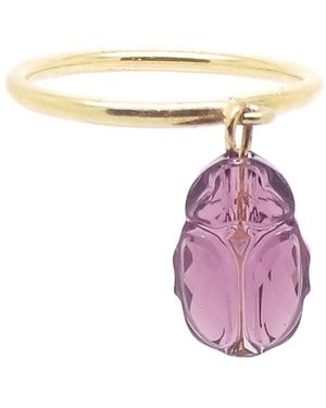 SALOME Amethyst Scarab Ring - Purple