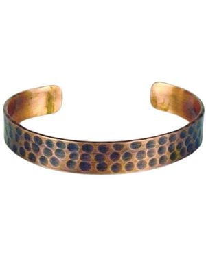 Anatoliacraft Hammered Copper Cuff Bracelet - Metallic