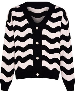 INGMARSON Waves Cardigan Wool & Cashmere - Black