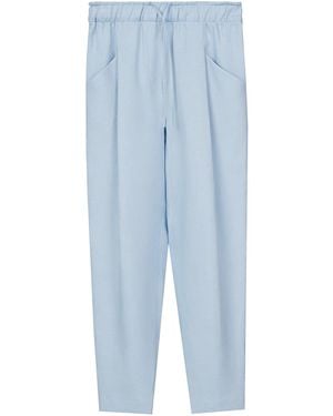 InAvati Light Linen Jogger Trousers - Blue