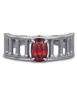 Azura Jewelry New York Ring Of The Parthenon Nightfall Version Vermeil - White