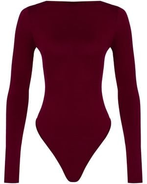 Herfetch Neutrals Tailored Top-Burgundy - Purple