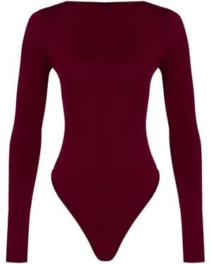 Herfetch Neutrals Tailored Top-Burgundy - Purple
