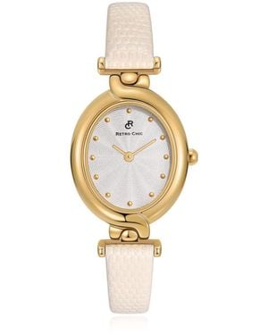 Retro Chic Ellipse Watch - Metallic