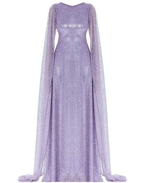 Nur Karaata La Mamounia Gown Dress - Purple