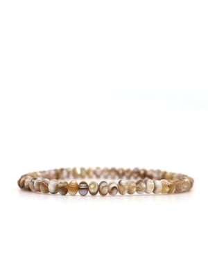 Shar Oke Neutrals Mother Of Pearl Bracelet - Natural