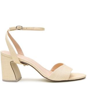 Alterre Neutrals Raffia Marilyn Wave Sandal - Natural
