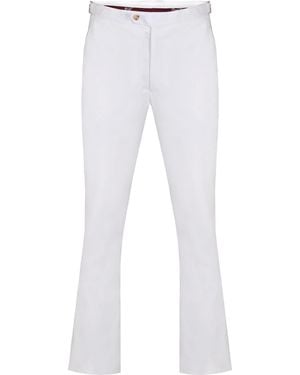 DAVID WEJ Paco Loose Fit Chinos Trouser With Side Adjusters - Blue