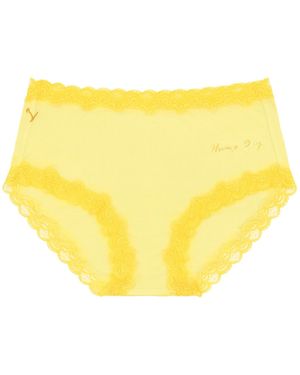 Uwila Warrior Soft Silk Days Of The Week Briefs Hump Day- Lemon Zest - Yellow