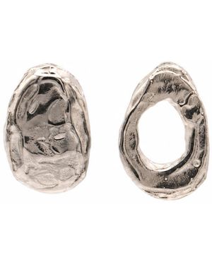 De Roms The Eclipse Molten Stud Earrings - Metallic