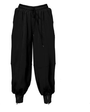 Metamorph Elastic Waist Harem Pants - Black
