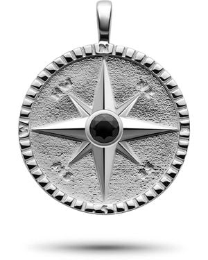 Rahul Patel Collection Nautical Compass Amulet With Spinel - Metallic