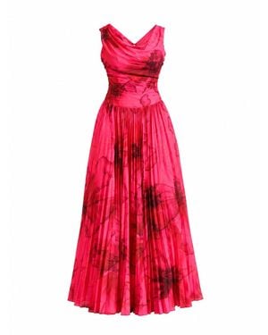 Mohala Grey Nahele Dress - Red