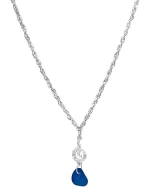 Glassy Havspiral Necklace - Metallic