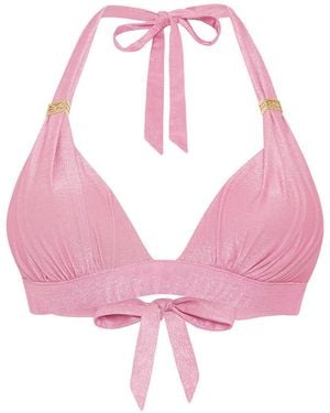 Leyla Maya Ltd Annie Halter-Neck Bikini Top - Pink