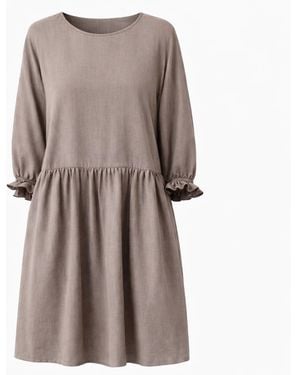 Nola Neutrals Tessa Dress Taupe - Brown