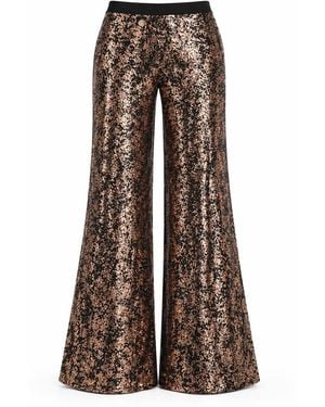 Lumina Eligma Ember Flare Sequin Pants - Brown