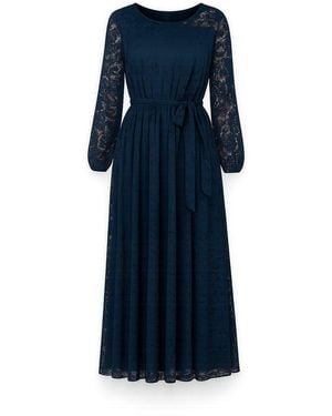 Tantra Spain Sl Long Lace Dress With Elastic Waistband - Blue