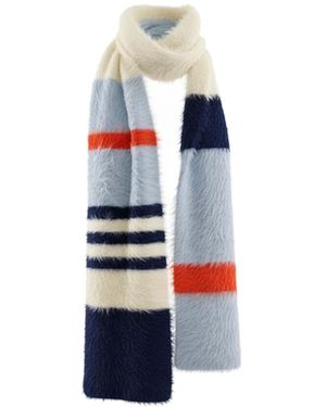 Nooki Design Napoleon Stripe Scarf - White