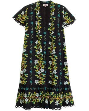 Niza Short Printed Floral Dress Riviera - Green