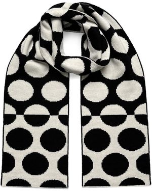 INGMARSON Circles Wool & Cashmere Scarf - Black