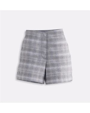 REISTOR Cotton Tweed Shorts - Grey