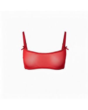 The Coolgirl Nyc Jane Soft Bra - Red