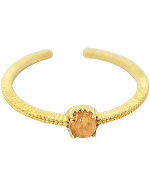 Harfi Citrine Fits All November Birthstone Ring - Yellow