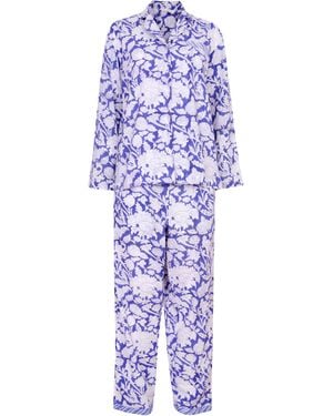 NoLoGo-chic Hand Printed Pj's - Blue