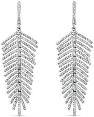SALLY SKOUFIS Freedom Petite Earrings With Made Cz Diamond Stimulant - Metallic
