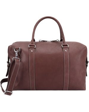 Paul Costelloe Addison Leather Holdall Bag - Brown