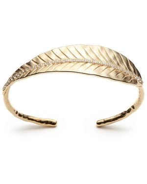 With Love Darling Ashok Leaf Cuff - Metallic
