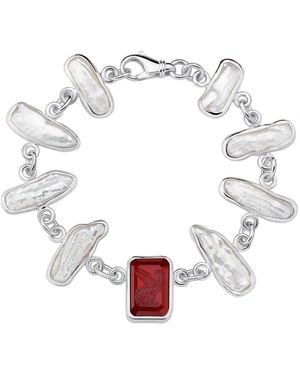 Stefan Tiron Alessio Silva Bracelet - White