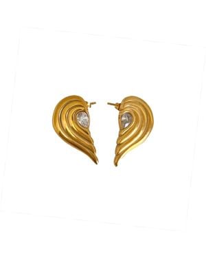 Decolet the label Celeste Earrings - Metallic