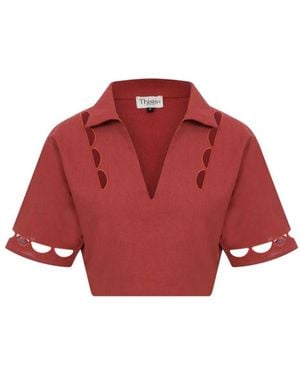 Thisisu Collection Desert Crop Top - Red