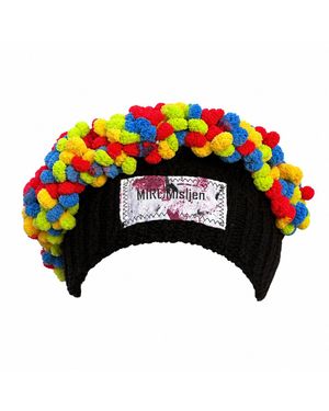 Miro Misljen Bubble Knit Halo Crown - Black