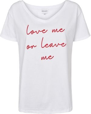 American Dreams T-Shirt Love Me Or Leave Me Letters - White