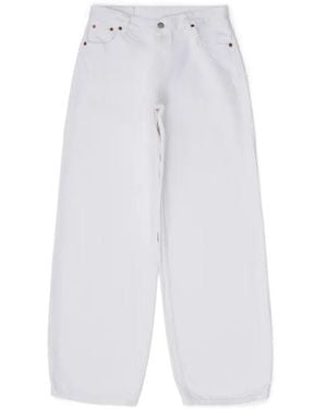 Dr. Denim Hill Low Relaxed - White
