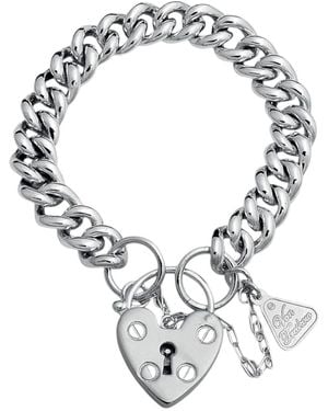 Von Treskow Small Mama Heart Padlock Bracelet - Metallic