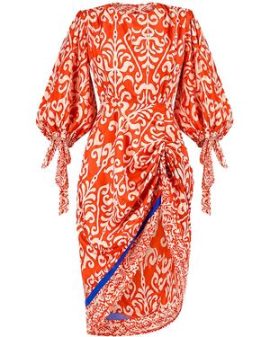 Freak Vault Vermillion Drape Dress - Red