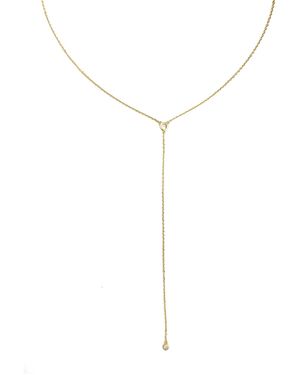 Decolet the label Lunar Lariat Drop Necklace - White